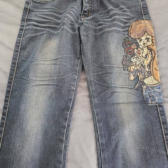 Brand New Embroidered Jeans - Picture 1 of 4
